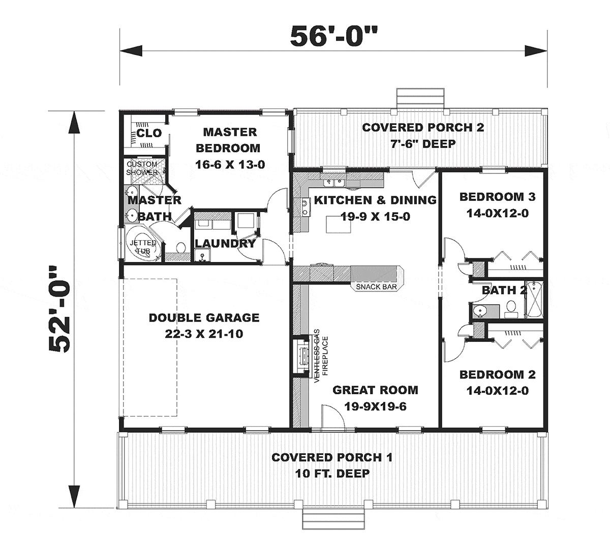 House Plan 77407 | ACerts Inc.